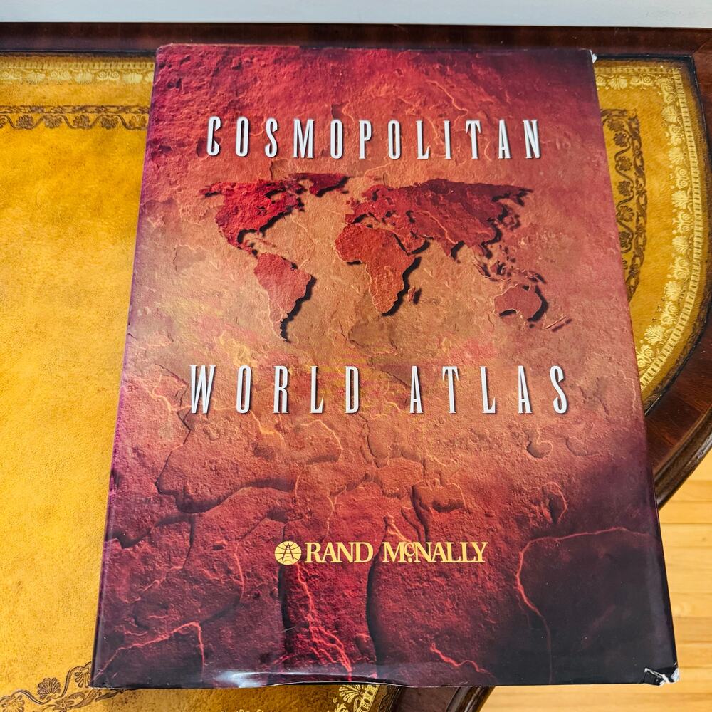 Rand McNally Cosmopolitan World Atlas Reference Colorful Maps Hardcover Book